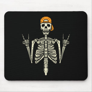 Rocker Skelet Pet Skater Cool Halloween Punk Roc Muismat