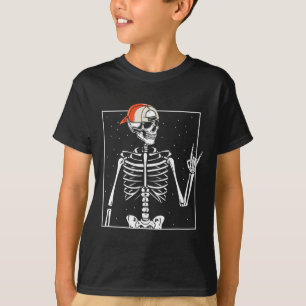 Rocker Skelet Pet Skater Cool Halloween Punk T-shirt