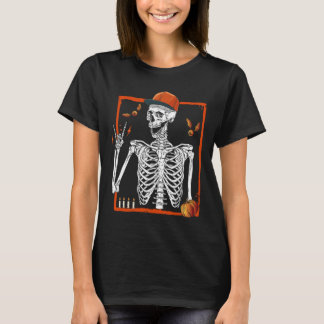 Rocker Skeleton Hand Rock on Costume Funny Halowe T-shirt