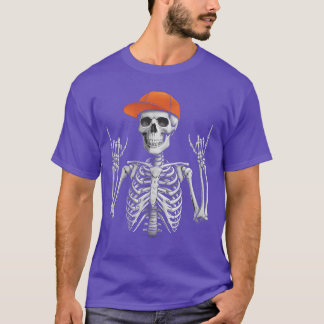 Rocker Skeleton Pet Skater Cool Halloween Punk Roc T-shirt