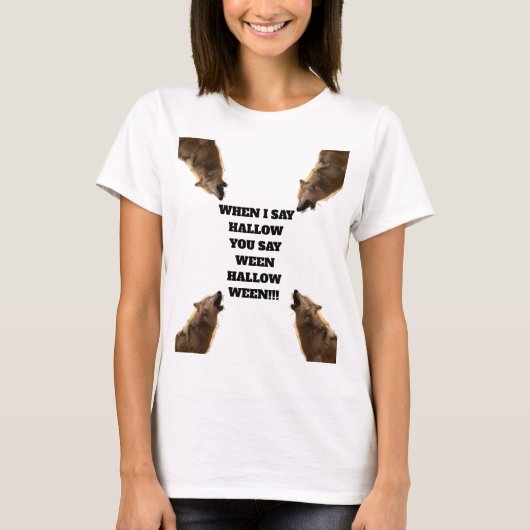 Rocker wolf Halloween shirt (Voorkant)