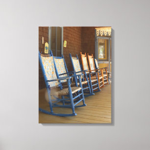 Rockers in een Row - Martha's wijntuin Canvas Afdruk