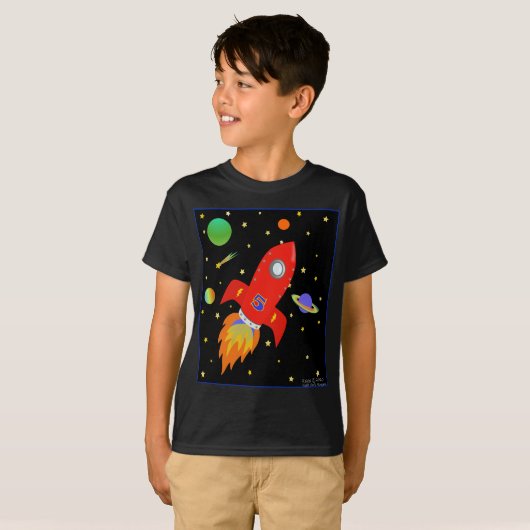 Rocket 5 T-shirt (Voorkant volledig)