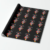 Rocket and Roll Funny Rocket Pun Dark BG Cadeaupapier (Uitgerold)