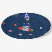 Rocket Balloons - Ruimtethema Verjaardagsfeest Papieren Bordje (Gekanteld)