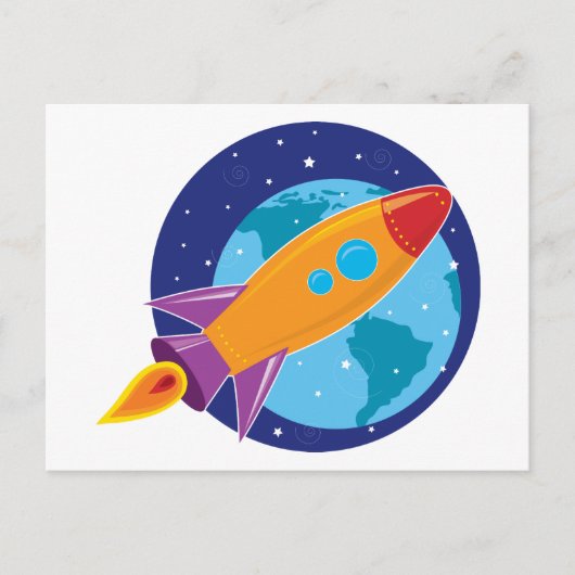 Rocket Briefkaart (Voorkant)