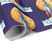 rocket cadeaupapier (Rol Hoek)