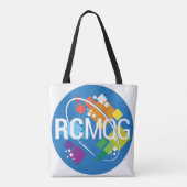 Rocket City Modern Quilt Guild Logo Canvas tas (Achterkant)