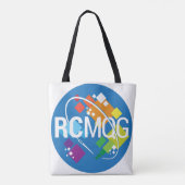 Rocket City Modern Quilt Guild Logo Canvas tas (Achterkant)