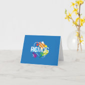 Rocket City Modern Quilt Guild Logo Notecard - Sma Kaart (Gele Bloem)