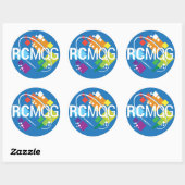 Rocket City Modern Quilt Guild Logo Stickers (L) (Vel)