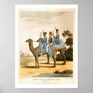 Rocket Corps and Dromedary Corps, Bengal Army 1817 Poster