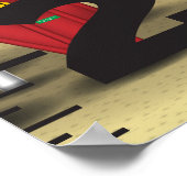 Rocket Countdown Lancering Growth Chart Poster (Hoek)