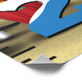 Rocket Countdown Lancering Growth Chart Poster (Hoek)