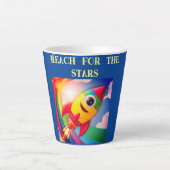 Rocket Elegant Latte Mok (Voorkant)