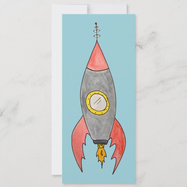 Rocket flat-card (Voorkant)
