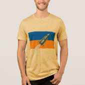 Rocket Graphic T-Shirt Tri-Blend Shirt (Voorkant)