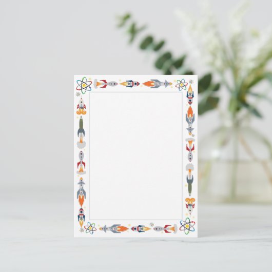 Rocket-grens Briefkaart (Staand voorkant)