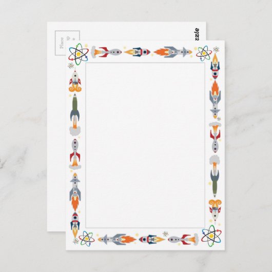 Rocket-grens Briefkaart (Voorkant / Achterkant)