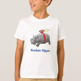 Rocket Hippo Verjaardag T-shirt