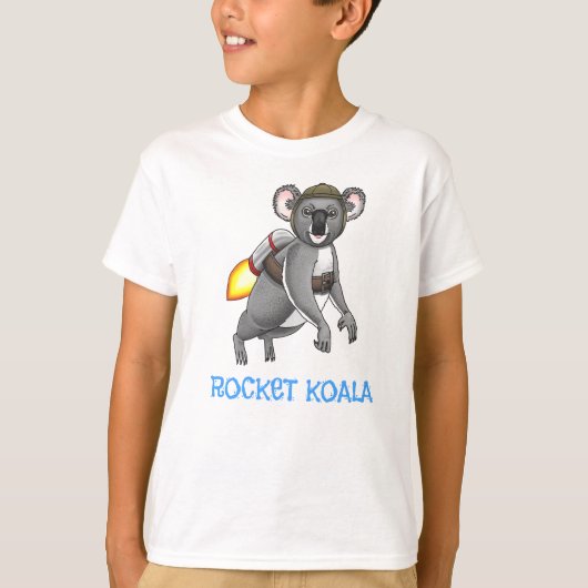 Rocket Koala Bear's eerste jetpackrit T-shirt (Voorkant)