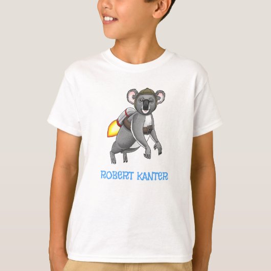 Rocket Koala T-shirt (Voorkant)