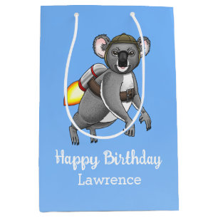 Rocket Koala Verjaardag Medium Cadeauzakje