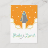 Rocket Launch Books for Baby Gray & Orange Informatiekaartje (Voorkant)