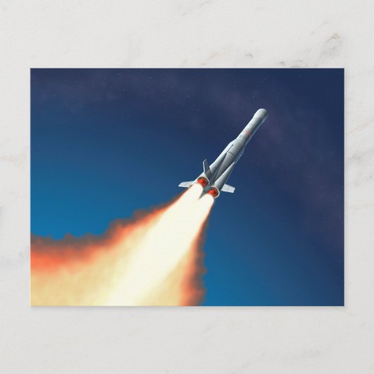 Rocket Launch Briefkaart (Voorkant)