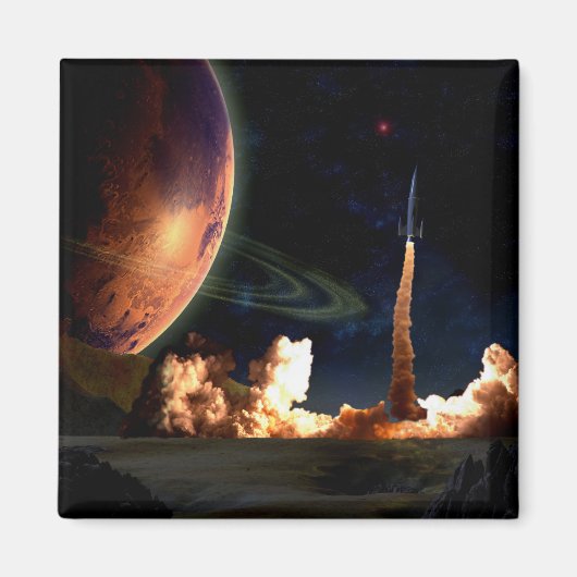 Rocket Launch Magneet (Voorkant)