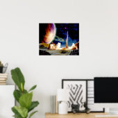 Rocket Launch Poster (Thuiskantoor)