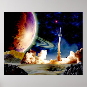 Rocket Launch Poster