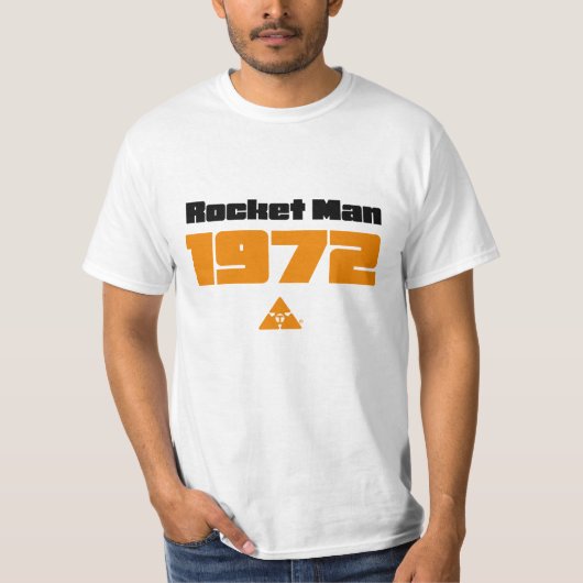 Rocket Man 1972 T Shirt (Voorkant)