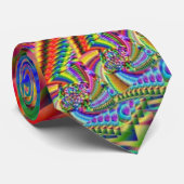 Rocket Man Fireworks Fractal Stropdas (Opgerold)