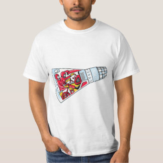 Rocket Man Retro Gemini Rockets in de ruimte T-shirt