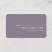 Rocket métal gris Carte de visite de charme (Dos)
