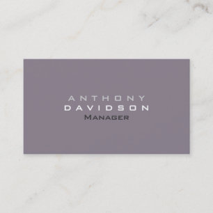 Rocket Metallic Gray Monogram Visitekaartje