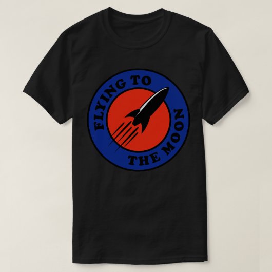 Rocket Moon T-shirt (Design voorkant)
