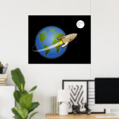 Rocket naar de maan - Poster (Thuiskantoor)