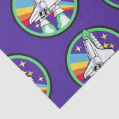 Rocket naar de maan tissuepapier (Detail)