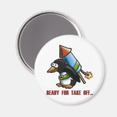 rocket pinguin E Magneet (Voorkant / Achterkant)