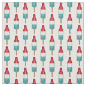 Rocket Pop Popsiche, 4e juli Patriottisch Red Blue Stof (Swatch)