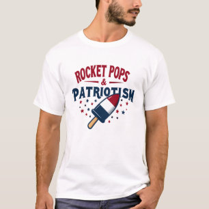 Rocket Poppen en patriottisme T-shirt