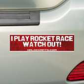 Rocket Race Bumpersticker (Op auto)