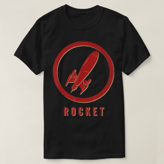 Rocket Retro T-shirt (Design voorkant)