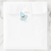 Rocket Ronde Sticker (Tas)