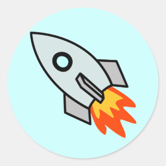 Rocket Ronde Sticker