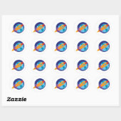 Rocket Ronde Sticker (Vel)