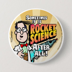 Rocket Science Ronde Button 7,6 Cm