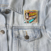 Rocket Science Vierkante Button 5,1 Cm (In situ)